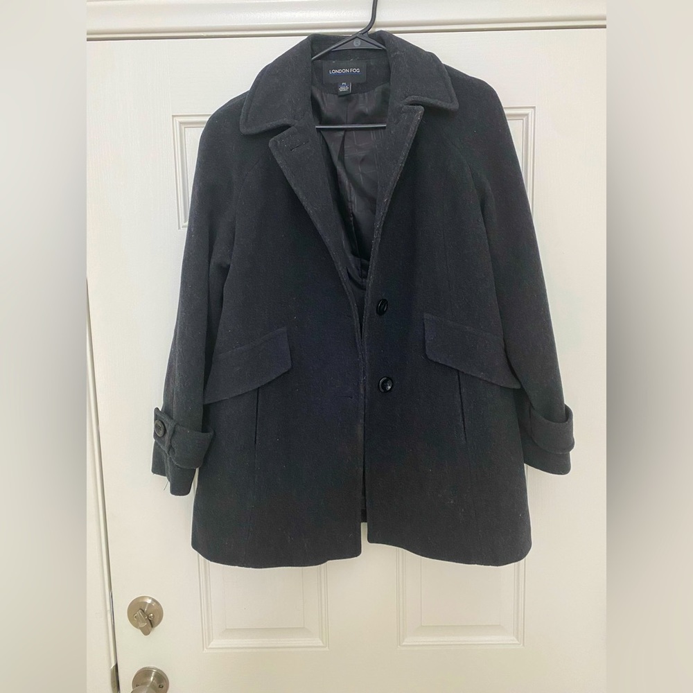 London Fog Charcoal Peacoat